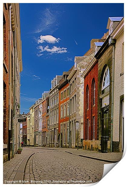 Streets of maastricht Print by Mark Bunning