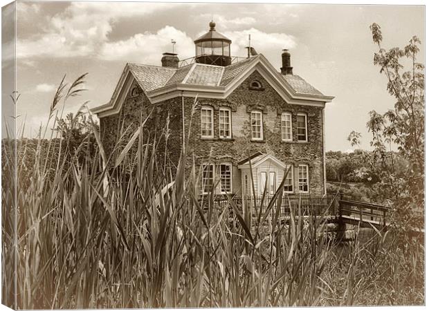 Saugerties Lighthouse Canvas Print by Mary Lane
