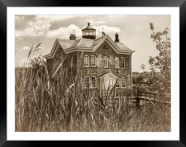 Saugerties Lighthouse Framed Mounted Print by Mary Lane