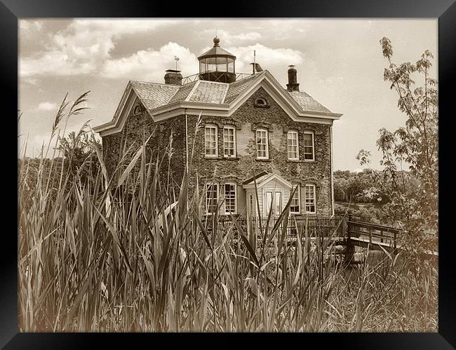Saugerties Lighthouse Framed Print by Mary Lane