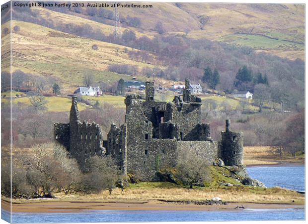   Castle Kilchurn Ruins Loch Awe Scotland  Canvas Print by john hartley