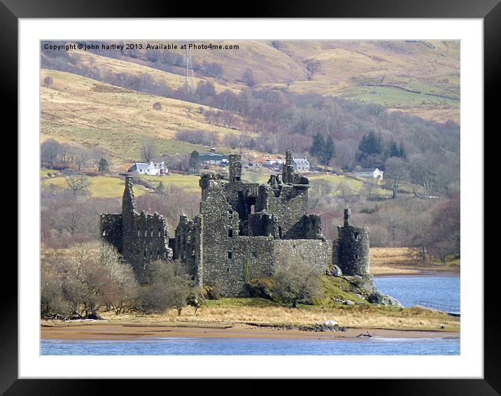   Castle Kilchurn Ruins Loch Awe Scotland  Framed Mounted Print by john hartley