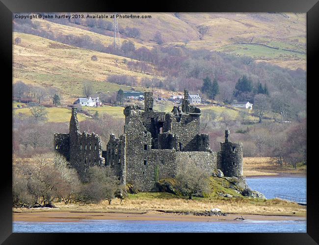   Castle Kilchurn Ruins Loch Awe Scotland  Framed Print by john hartley