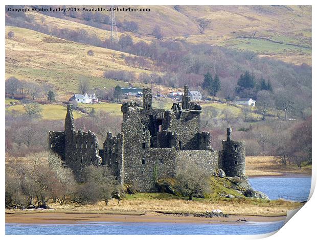   Castle Kilchurn Ruins Loch Awe Scotland  Print by john hartley