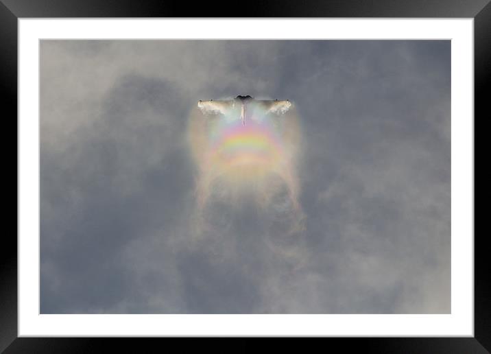 Rafale Rainbow Framed Mounted Print by J Biggadike