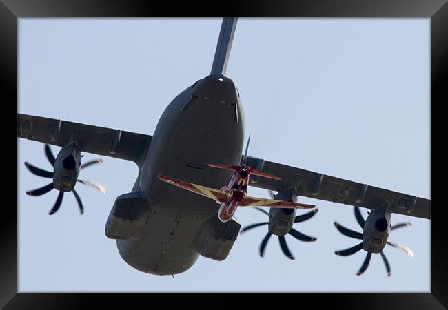A400M and Red 1 Framed Print by J Biggadike