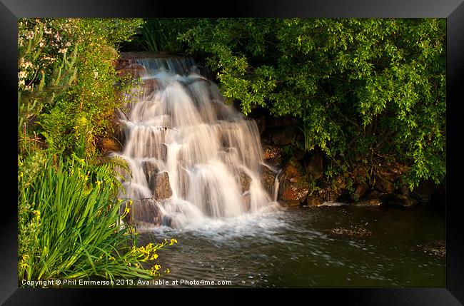 Tranquil Waterfall Framed Print by Phil Emmerson