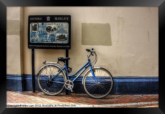 Bike parked Framed Print by Thanet Photos