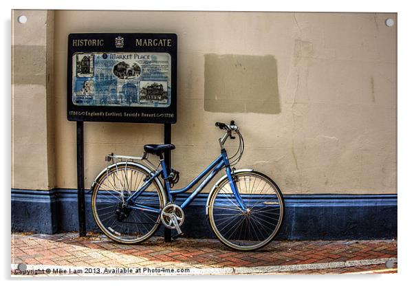 Bike parked Acrylic by Thanet Photos