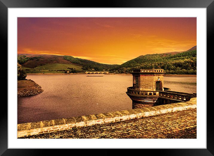 Ladybower Reservoir Framed Mounted Print by Darren Burroughs