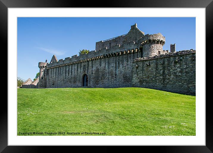 Craigmillar Castle Framed Mounted Print by Keith Thorburn EFIAP/b