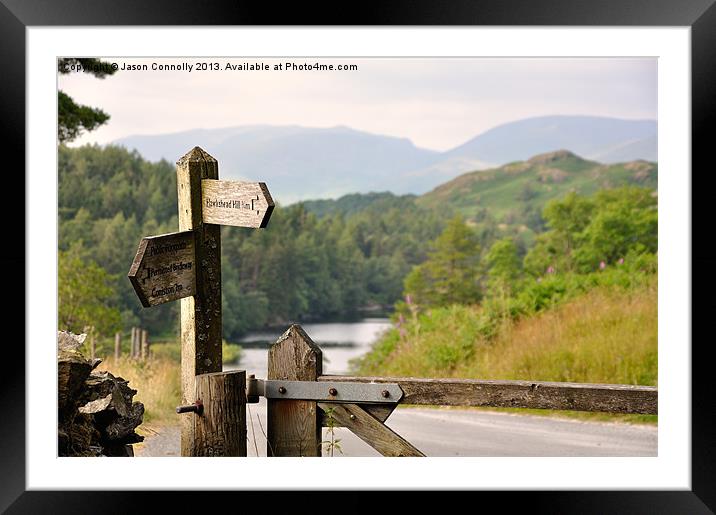 lakeland views Framed Mounted Print by Jason Connolly