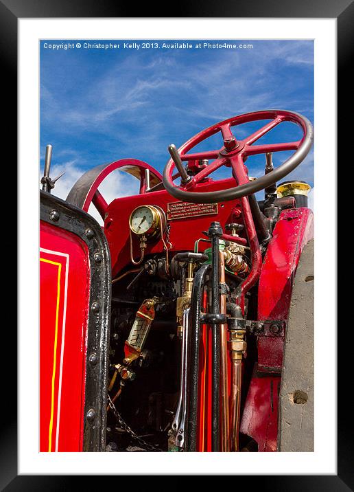 convertible steam Framed Mounted Print by Christopher Kelly