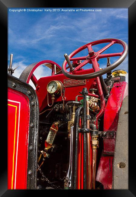 convertible steam Framed Print by Christopher Kelly