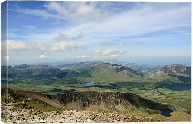 Snowdonia View Canvas Print by Diane Griffiths