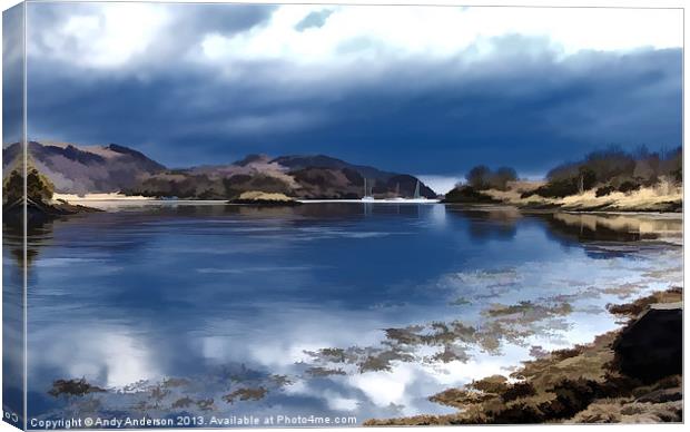 Scottish Isles Anchorage Canvas Print by Andy Anderson