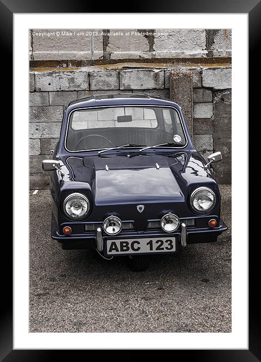 Reliant Robin Framed Mounted Print by Thanet Photos
