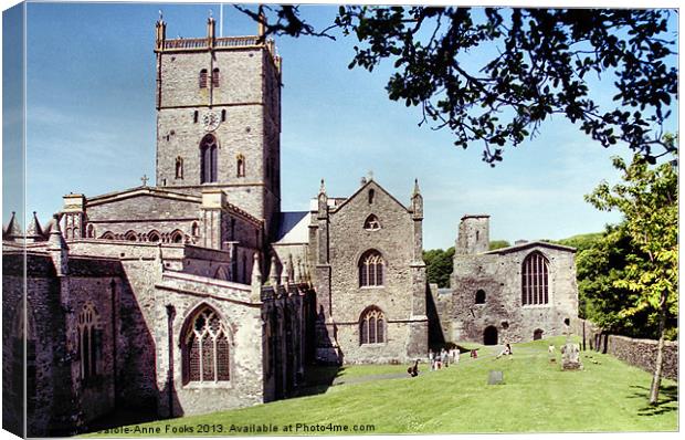 Saint Davids Cathedral Pembrokeshire Wales Canvas Print by Carole-Anne Fooks