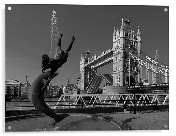 Tower Bridge, London Acrylic by Nick Hillman