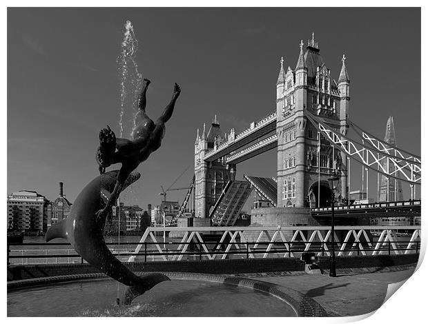 Tower Bridge, London Print by Nick Hillman