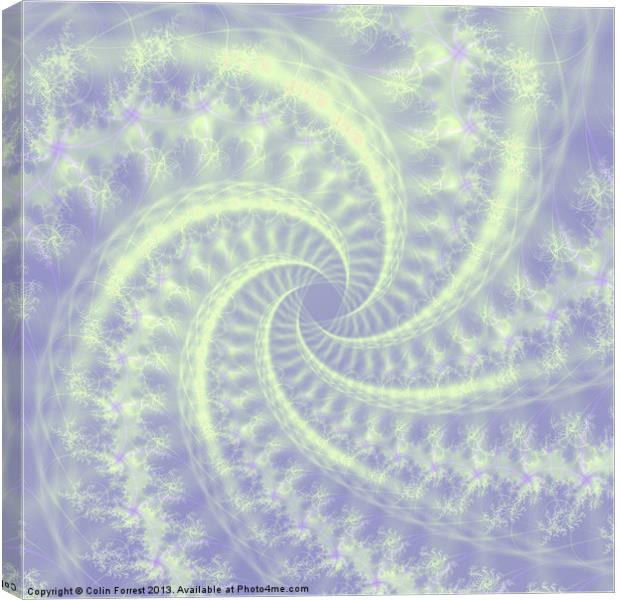 Contrail Spiral Canvas Print by Colin Forrest