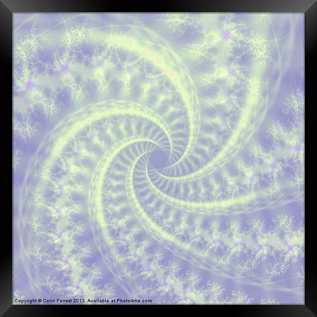 Contrail Spiral Framed Print by Colin Forrest