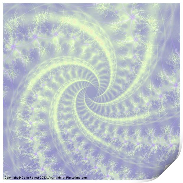 Contrail Spiral Print by Colin Forrest