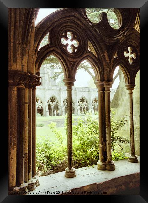 Salisbury Cathedral Cloisters Framed Print by Carole-Anne Fooks