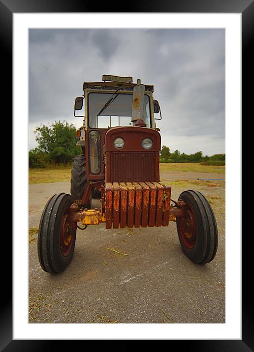 Tractor Framed Mounted Print by Dave Smedley