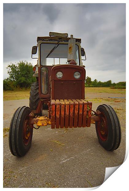 Tractor Print by Dave Smedley