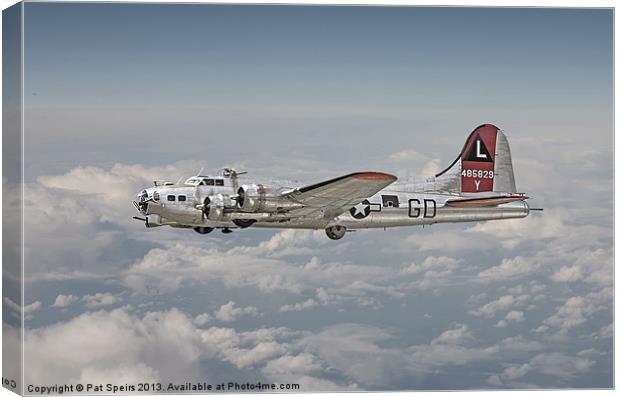Boeing B17G - Warbirds Portrait Series Canvas Print by Pat Speirs