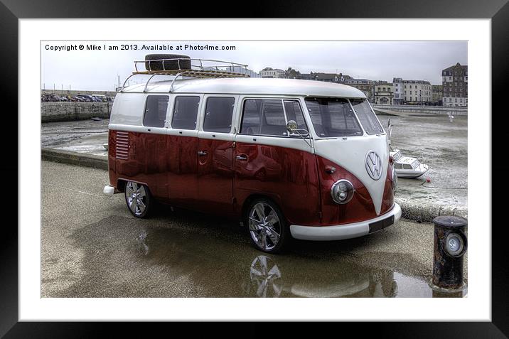 Classic VW camper Framed Mounted Print by Thanet Photos