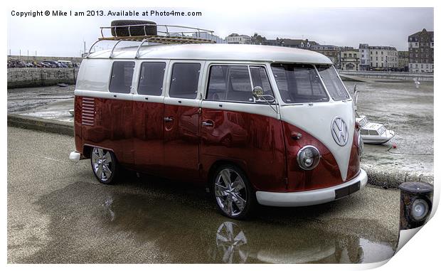 Classic VW camper Print by Thanet Photos