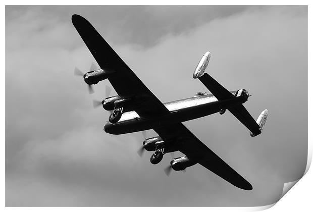 Lancaster bomber Print by J Biggadike