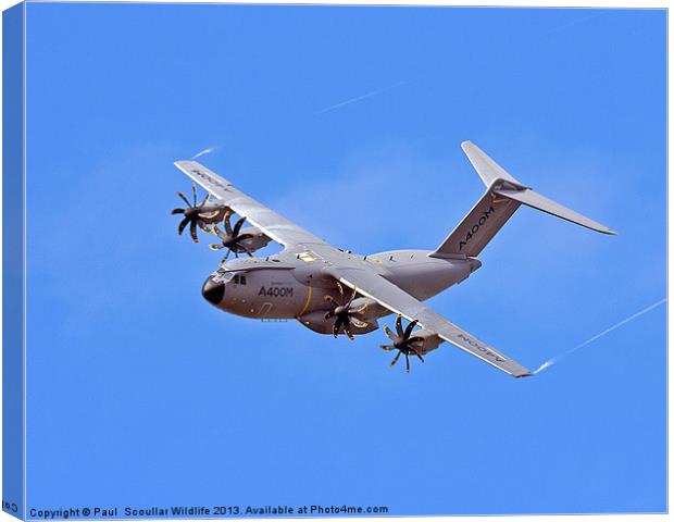 Airbus Mil A400M Atlas Canvas Print by Paul Scoullar