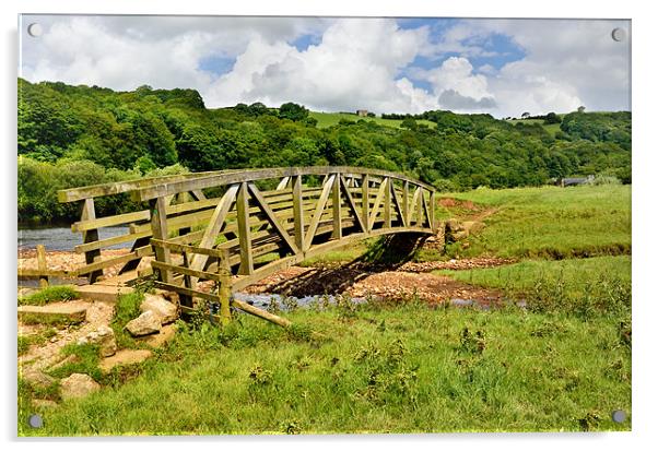 Country Bridge Acrylic by Gary Kenyon