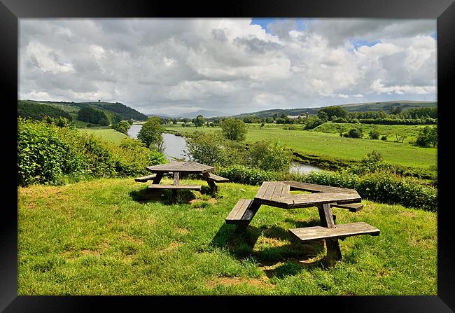 Crook O Lune Picnic Site Framed Print by Gary Kenyon