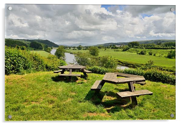 Crook O Lune Picnic Site Acrylic by Gary Kenyon