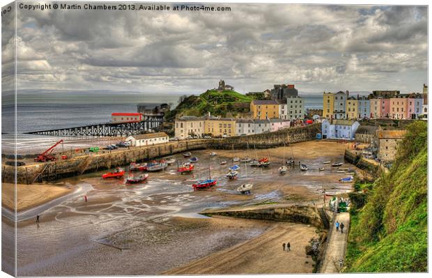Tenby in April Canvas Print by Martin Chambers