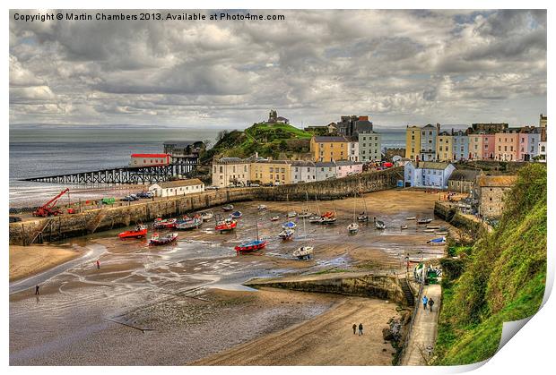 Tenby in April Print by Martin Chambers