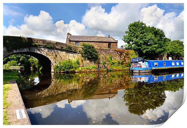 Reflections on the canal Print by Gary Kenyon