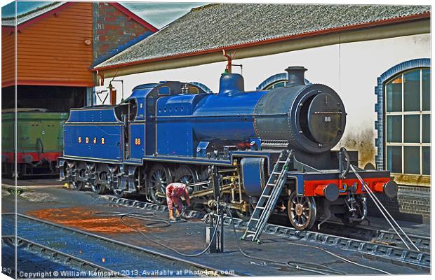 SDJR 7F Class No 88 Canvas Print by William Kempster