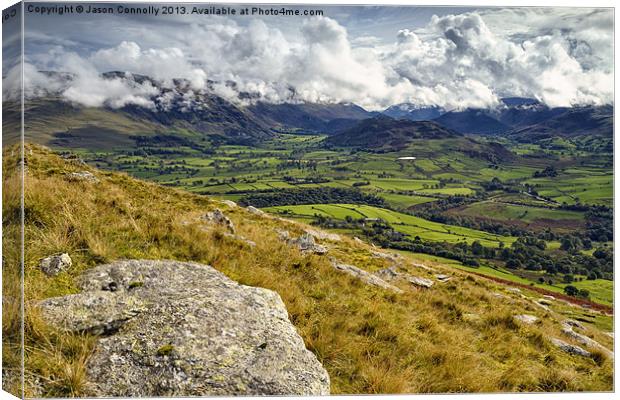 Views From Blencathra Canvas Print by Jason Connolly