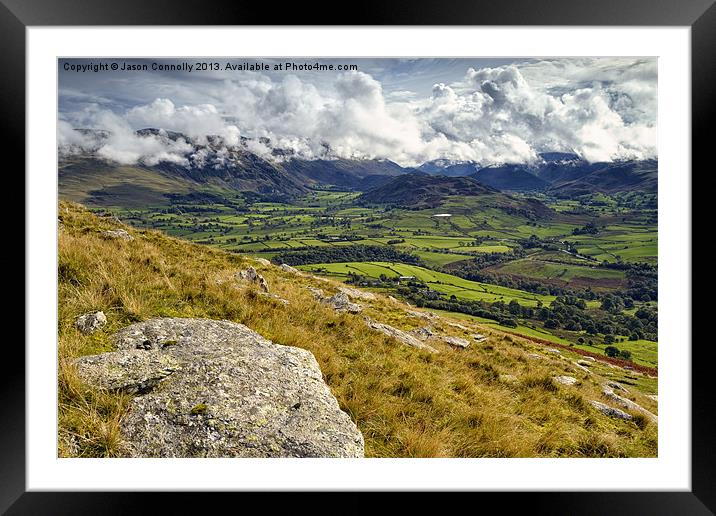Views From Blencathra Framed Mounted Print by Jason Connolly