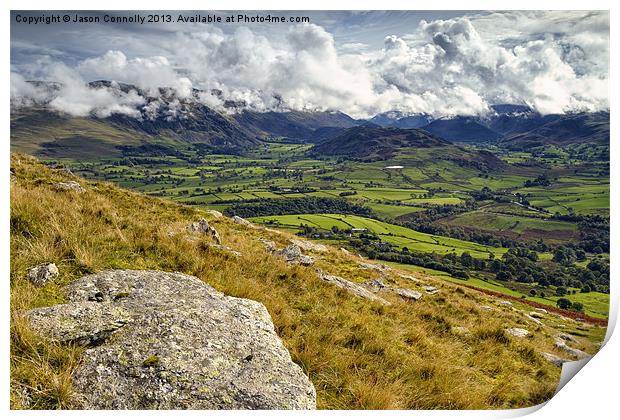 Views From Blencathra Print by Jason Connolly
