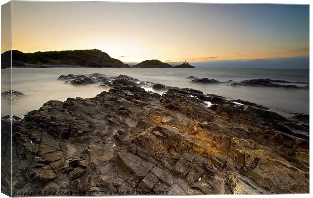 Mumbles lighthouse Canvas Print by R K Photography