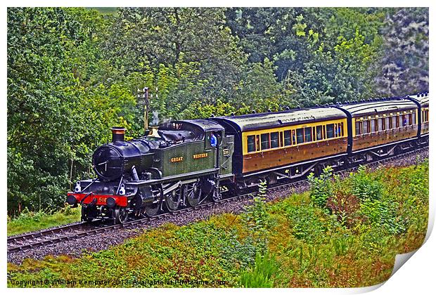 Severn Valley Railway GWR 51XX Class Print by William Kempster