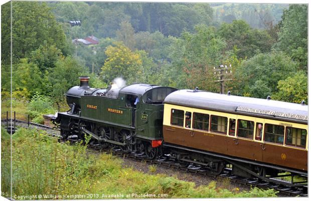 Severn Valley Railway GWR 51XX Class locomotive Canvas Print by William Kempster