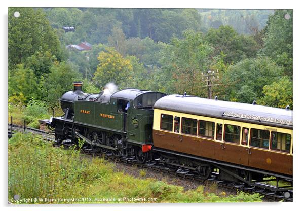 Severn Valley Railway GWR 51XX Class locomotive Acrylic by William Kempster