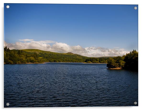 Burrator Reservoir, Dartmoor Acrylic by Jay Lethbridge